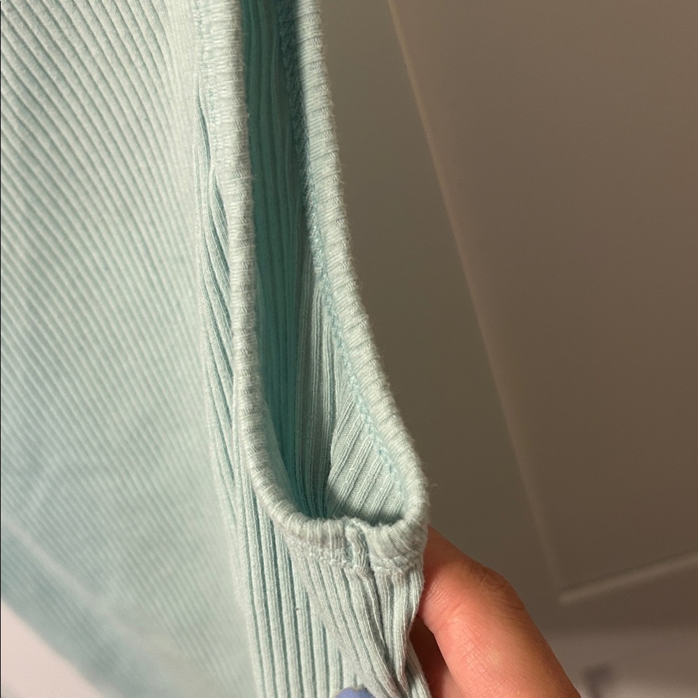 Aeropostale Light Blue Ribbed Tank Top - Picture 5 of 6